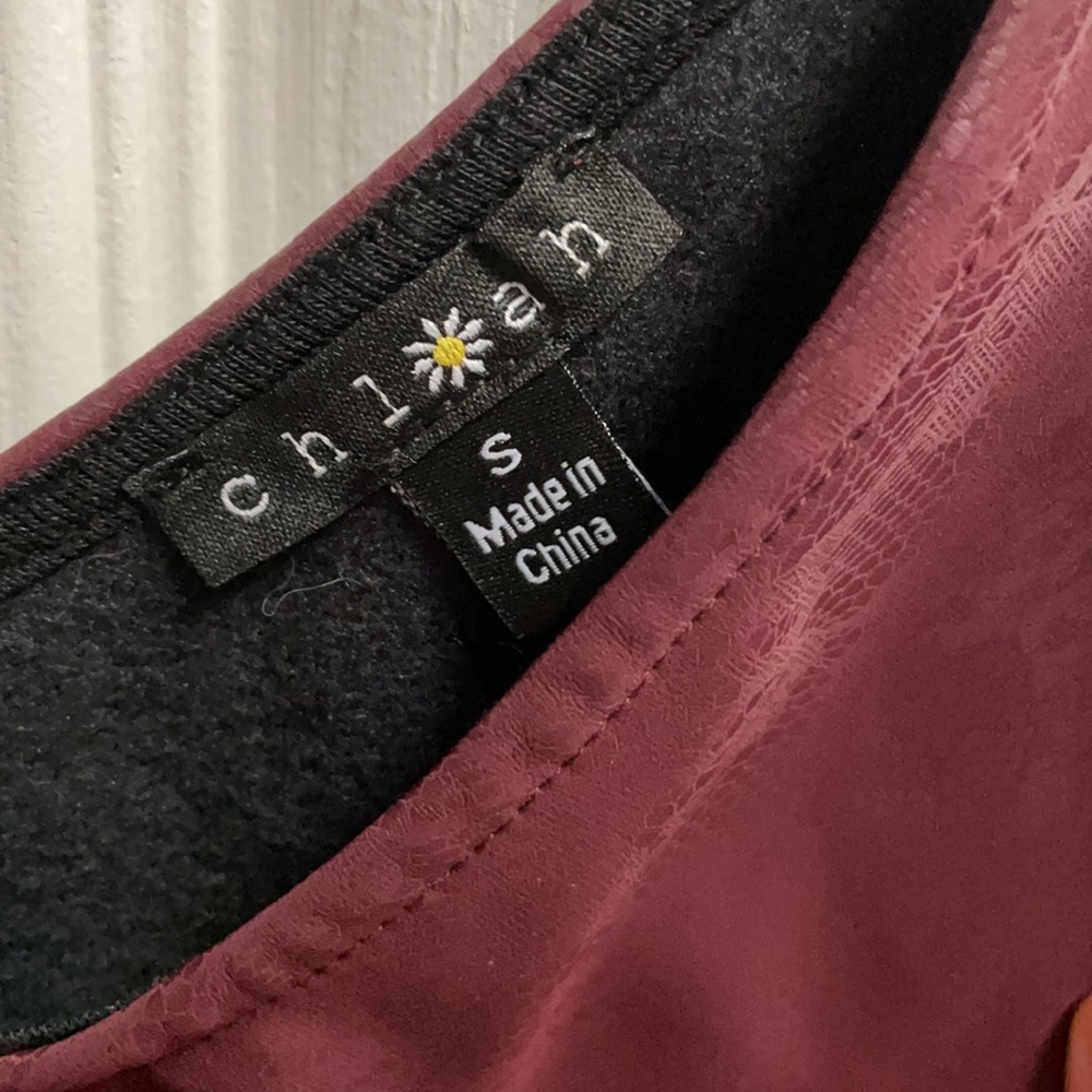 Maroon Patterned Tank - Picture 4 of 4